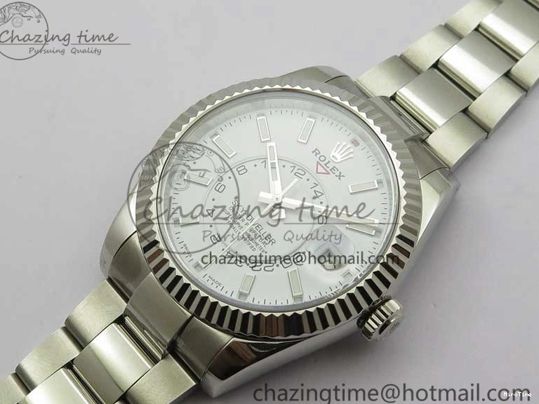 MiroTime 0503 Sky-Dweller 326934 SS Noob 1:1 Best Edition White Dial on SS Bracelet Asian 23J to TechFriendly 2880